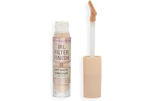REVOLUTION BEAUTY LONDON Makeup Revolution IRL Filter Finish Concealer, Medium to Full Coverage, Matte Finish, C2, Fair Skin Tones, 6g