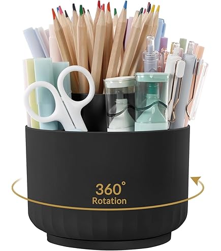 TZQFROCE Bureau-organizer, 5 vakken, bamboe, bureau-organizer met pennenhouder, afstandsbediening, organizer, tafelorganizer, bureauorganizer, hout, voor smartphones, cosmetica, pennen - wit