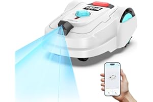 YARDCARE M800Plus Robot Cortacésped sin Cable Perimetral, GPS y Visión IA, 800 m², Robot Cortacésped sin Cables, Modo de Corte en U, Detección de 150 Obstáculos, Carga Automática, Control por App