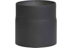 KAMINO-FLAM Kamino–Flam – Adaptador de reducción para tubo de chimenea, Acero chimenea reducción EN 1856-2 – resistente a temperaturas altas, Ø 150 mm/longitud 150mm