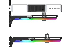upHere gaming GPU Brace Support Rainbow LED Video Card Graphics Card Sag Holder/Holster Bracket,Single or Dual Slot Cards,G276CF