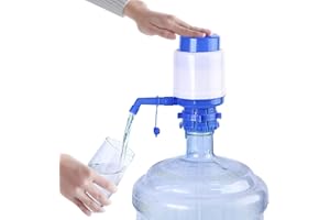 TBRFP Portable Water Pump for Water Jug,Manual Water Bottle Pump Drinking Water Pump with an Extra Short Tube and Cap Fits Most 2-6 Gallon Water Coolers