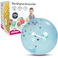 Edushape Sensory Toy Ball For Baby And Toddlers (7 Inch) - Multi-Color Mini Noisemaker Balls Inside - Fine Motor Skills Developmental Toy for Babies, Toddlers, Infants and Kids