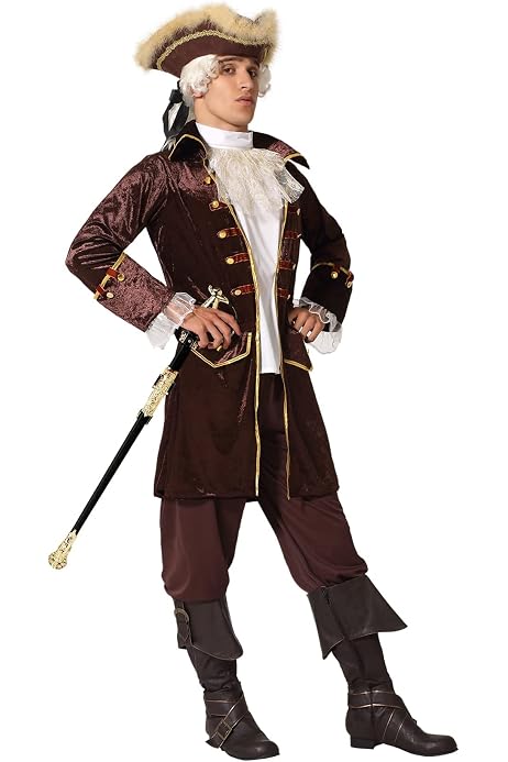 Set De Disfraz De Pirata Smiffys - Incluye Sombrero, Chaleco Y Cinturón Negro, Talla Única Jack Sparrow Set De Disfraz De Pirata Smiffys - Incluye Sombrero, Chaleco Y Cinturón Negro, Talla Única Jack Sparrow