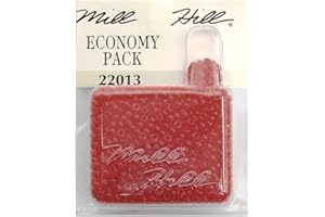 Mill Hill Glass Seed Beads Economy Pack, Red