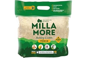 Millamore - Litière Premium - Forte Absorption - Anti-Odeurs - Petits Animaux - 10 litres