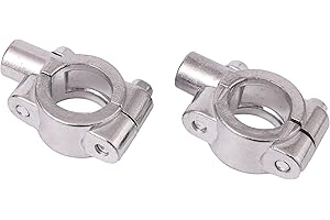 ICTRONIX Coppia Universale 8mm Moto Specchio Specchietto titolare Adattatori Supporto per 22mm manubrio morsetti cromo
