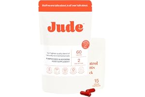 Jude Bladder Health Supplement for Women | Pumpkin Seed Extract & Soy Germ | Science-Backed Urinary Wellness | As Seen on Dragons’ Den | Vegan & Gluten Free | 75 Capsules