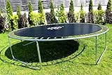 BEST FOR SPORTS Trampolin 65550 mit TÜV Intertek und GS Zertifikat grün 366 cm mit Sicherheitsnetz, Leiter, ANKER und REGENABDECKUNG BIS 180 KG! Modell 2015 - 9