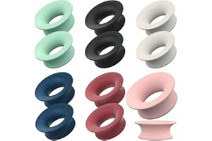 YIFLORINE TANG Mute Style Pack für Ohrstöpsel,12pcs Silikon Ohrstöpsel Mute Insert Style Loop Ohrstöpsel Loop Mute Insert Style Pack Quiet Earplugs für Home Office Library JourneyOhrstöpsel-Silent-Paket