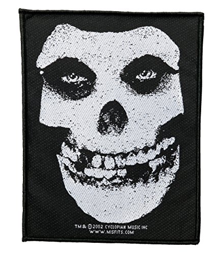 Misfits parche - White Skull Kult Patch - tejida & licencia oficial.