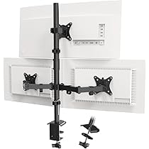 Monitor Houder voor 3-schermen tot max 1x49'' en 2x32'', 80cm staaf, Monitor Tafelsteun, Zwenkbaar, Kantelaar en Hoogteverstelbaar, VESA 75x75/100x100, Zwart Monitor Houder voor 3-schermen tot max 1x49'' en 2x32'', 80cm staaf, Monitor Tafelsteun, Zwenkbaar, Kantelaar en Hoogteverstelbaar, VESA 75x75/100x100, Zwart