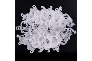KINGLAKE 200 Pieces Clips Tomate pour Plantes,Clips pour Grimpantes,Jardin Clips en Plastique,pour légumes,Plantes,Tomates-Blanc