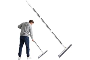 Squeegee Broom Floor, Hardwood Scrubber Brush, Long Handle Utility, Compact Cleaning Accessory, 120 cm Size, for Mirror Windo