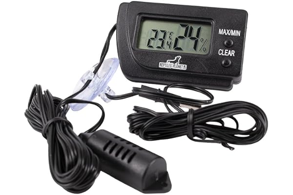 Reptiles Planet - Small Thermohygrometer - Thermomètre et Hygromètre Digital pour Terrarium