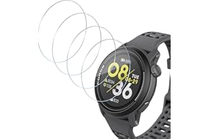 HidWee Verre Trempé Compatible avec COROS PACE 3 Protection Écran, 4 Pièces 9H Dureté HD Protection Décran, Sans Bulles, Anti-Huile, Anti-Rayures[Transparent]