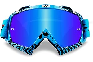 NENKI Gafas de Motocross, ATV Dirt Bike Racing Gafas de seguridad, UV400 Ciclismo Motocross Gafas para deportes al aire libre- Adecuado para adultos