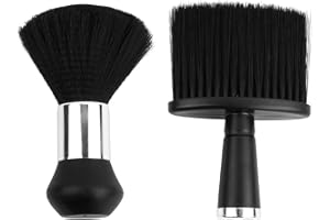 Anseom 2 sztuki pędzli do karku, fryzjera, zestaw pędzli do karku, z plastikowym uchwytem, szczotka fryzjerska, szczotka do karku, gęste włosie z włókien, miękkie włosie do strzyżenia włosów, dla