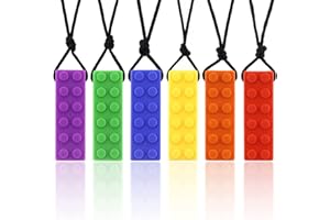 TUXEPOC Sensory Chew Necklace Set,chewlry for Kids,Silicone Chewy Sticks for Autistic, ADHD, Oral Motor Boys and Girls Children