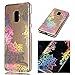 Produktbild TPU Hülle für Samsung Galaxy A8 Plus 2018 (Nicht für A8), Silikon Gel Handyhülle Ultra Dünn Case für Plus, Schutzhülle Transparent Hülle Slim Cover Blumen Muster Bling Luxus Cool für Samsung Galaxy A8 Plus 2018, ZCRO Weich Silikon Durchsichtig Crystal Klar TPU Schale Bumper Silikonhülle Flexibel Backcover Etui Tasche Silicone Case Elegant Handy Hüllen für Samsung Galaxy A8 Plus 2018 (Blume)