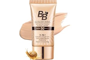 BB Cream SPF 50+ Gold Snail BB Cream med solskydd, tonad fuktgivande solskyddsmedel med medium täckkraft, återfuktande och oljefri, för en naturlig, vattentät och hållbar finish