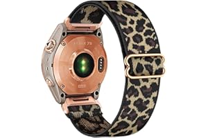 TUCOMO Elastyczny nylonowy pasek kompatybilny z Garmin Fenix 7S / Fenix 6S / Fenix 5S / Descent Mk2S, Quick Fit 20 mm Loop rozciągliwy pasek zamienny do Garmin epix Pro 42 mm, dla mężczyzn i kobiet