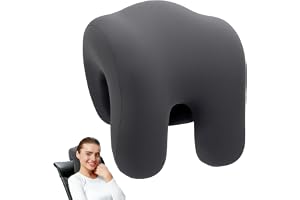HZOUHONG Nackstöd kontorsstol, nackkudde för kontorsstol 30 x 18 x 24 cm, nackstöd ergonomisk kudde, elastisk nackkudde i min
