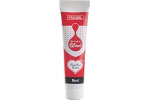 Colorant alimentaire professionnel Rainbow Dust ProGel, rouge 25 g
