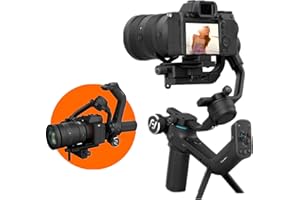 FeiyuTech SCORP-C Kamera Stabilisator Gimbal, für DSLR- und spiegellose Kameras,für Nikon/Canon/Sony/Panasonic/Lumix/Fujifilm,5,5 lbs Nutzlast,3-Achsen-Gimbal Stabilisator Kameras