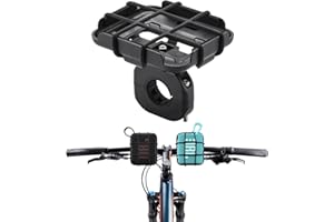 CBDYWVR Soporte de bicicleta para JBL GO 4 y 3, soporte metálico portátil, correa ajustable con bolsa de red, compatible con JBL GO 2 y 3