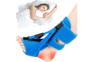 Orapink Plantarfasziitis-Nachtschiene,Knöchelbandage zur Linderung von Plantarfasziitis,verstellbare,atmungsaktive Plantarfasziitis-Knöchelbandage für Achillessehnenentzündung Knöchelschmerzen (Blau)