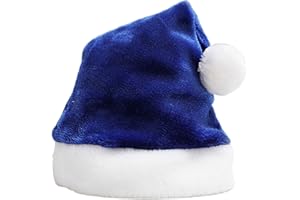 Wharick Santa Hat,Plush Xmas Hat Soft Comfortable Vibrant Color Christmas Hats Party Supplies for Women Men Festival Decor Holiday Decoration