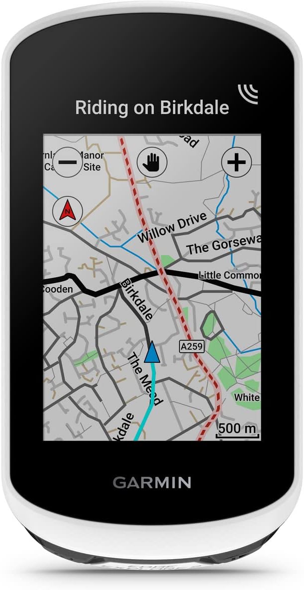 Garmin Edge Explore 2, Ciclocomputador de 3 pulgadas, con GPS Intuitivo, funciones de VO2, registros personales, Unisex Adulto, Blanco, Única