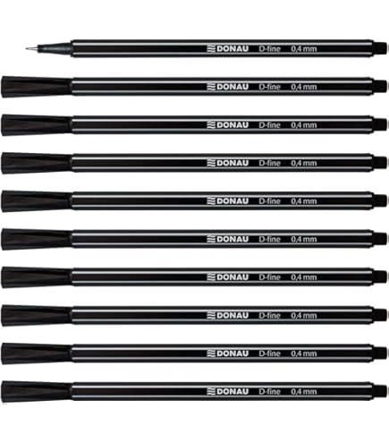 Penna A Sfera Faber-Castell Finepen 0.4mm - Confezione Da 5 Pezzi, Colore Nero - Foto 6