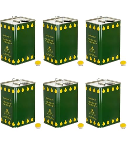 Lattina per olio rettangolare lt.5 - capacità lt.5 - cm.15x12x31,5h