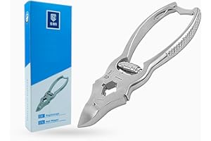 SMI - Coupe Ongle Professionnel Pince Ongle Pour Épais Orteils Coupe Ongle Pied Pince Coupe Ongle Pied en Acier Inoxydable avec étui