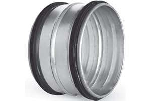 MKK Verbindungsstück Wickelfalzrohr Doppellippendichtung Nippel Verbinder Verzinkt Ø 150 mm