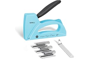 ‎SHALL SHALL Light Duty Heftpistole für Holz mit Polsterung Heftpistole mit 1600pcs JT21 Heftpistole 1/4, 5/16, 3/8 Zoll und Heftpistole für Handwerk, DIY, Dekoration