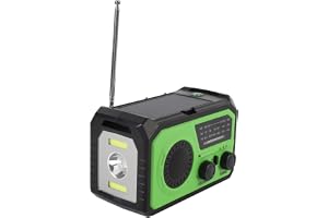 Nödväder Radio med 16000 mAh batteri, solenergiradio med kompass och ficklampa – 3 laddningsalternativ för överlevnad, utomhu