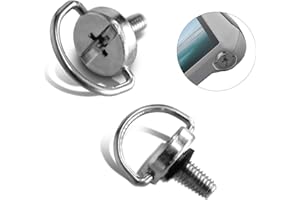 OneNine 2 viti M4 in acciaio inox per telecomando DJI Mini 3/4 Pro RC, Quick Install Metal Screw, accessori mini 3/4 Pro, per collegare la tracolla al telecomando DJI RC