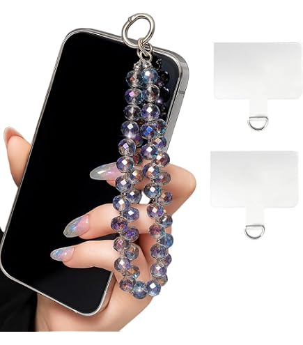 Ciondolo A Forma Di Cuore Per Telefono – Cordino Elegante Con Perline E Fiocco, Portachiavi Fai Da Te