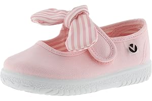 victoria Ballerine Unisex Ojalá Tela & Strappo & Fiocco A Righe 105110 per Bambini