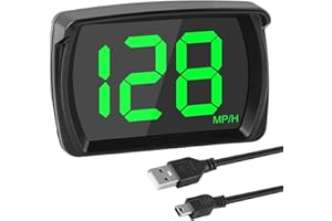 CYTGOUPER Car HUD Speedometer with Real-Time Speed Display, USB Plug & Play Digital Speedometer for Car Truck SUV Bus Motorcycle, Dual Mode GPS Speedometers with Large Font