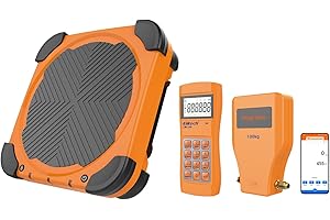 Elitech 100KG Wireless Refueling Electronic Refrigerant Scale for HVAC and Auto AC, Charging Weight Recovery With Valve, LMC-310