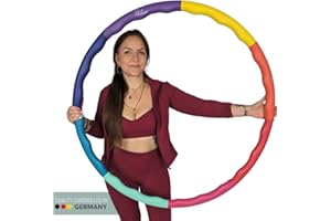 Elli Hoop® - DAS ORIGINAL - Hula Hoop Reifen, Gymnastikreifen zum Abnehmen, Fitness für Anfänger [0,75-2,2 kg]