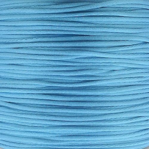 1mm Rattail Satin Cord - Sea Blue - 5m