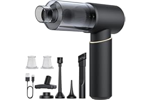 AIDISY Aspirapolvere Auto, 16000Pa Aspirabriciole Senza Fili, Aspirapolvere per Auto110000RPM Aspiratore e Soffiatore con Motore Brushless, Mini Aspirapolvere Senza Fili per Auto Casa Ufficio Peli Domestici