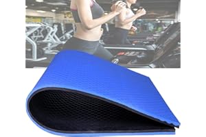 PPGE HOME Tapis Insonorisant pour Tapis de Course,Moquette Acoustique,Tapis Anti Vibration,Tapis Caoutchouc Antidérapant Imperméable Tapis de Sport Cardio-training Fitness a la Maison Blue+Black-200×100×2.5 cm