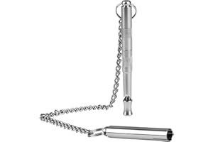 HIOIP Dog Whistle to Stop Barking, 120Khz Silent Dog Whistle for Recall Training with Stainless Steel Chain Far Reaching Sound High Frequency Long Distance Recall for Most Breeds