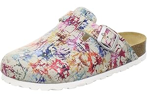 AFS-Schuhe 2900 Chaussons confortables pour femme, fermés, sabots, en cuir, fabriqués en Allemagne